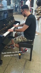 411K views · 3.8K reactions | Hahaha. Man threw £5 on the piano #epic #reaction #surprise #shock | Andrei Piano | Facebook