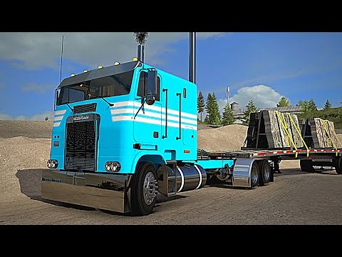 Freightliner FLB Cabover - Stretched-Frame - Reitnouer (ATS American Truck Simulator Gameplay)