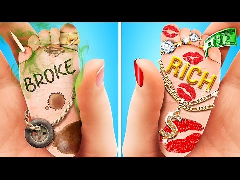 I Was SWITCHED At BIRTH! Crazy RICH VS POOR Moments - BILLIONAIRE for 24 HOURS by 123 GO! CHALLENGE