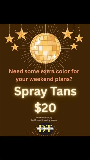 Designer Tan LLC ☀️ on Instagram: "$20 SPRAY TANS✨#sadiehawkins#spraytan #versapro#spraytanspecial#dance"