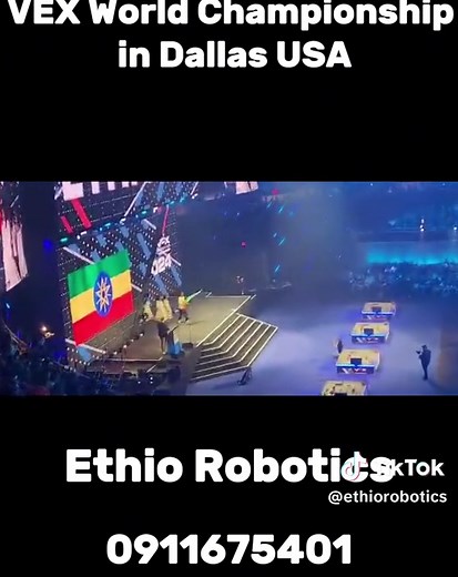 Our Robotics students representing Ethiopia in Dallas Texas, USA. Watch as they wave our flag on the biggest VEX robotics competition stage. #ethiopian_tik_tok🇪🇹🇪🇹🇪🇹🇪🇹 #fyp #robotics #vex #world #ethiorobotics