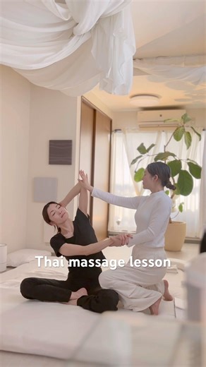 Thai massage lesson@/sitting position-座位-マンツーマンレッスン#タイ古式マッサージ#タイ古式マッサージスクール #セラピストスクール #マッサージ