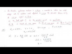 Maximum output power | Synchronous Machines | Lec-22