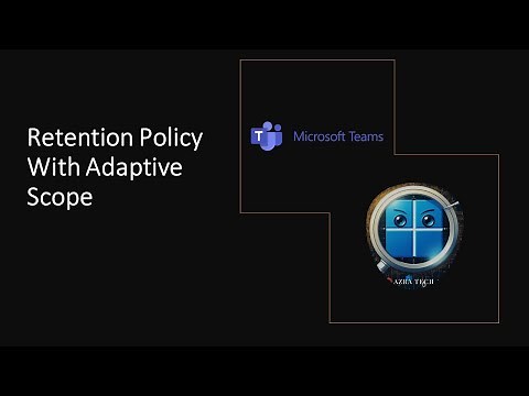 Using Adaptive Scopes with Microsoft 365 Retention Policies for Users