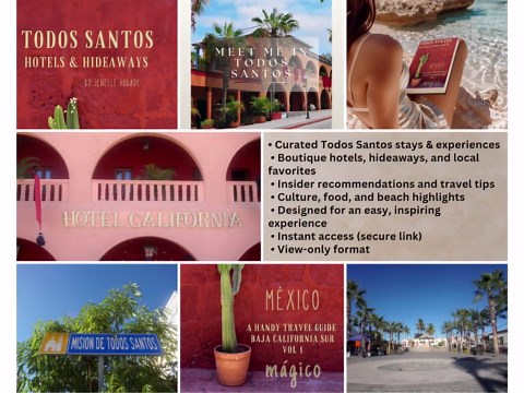 Todos Santos Travel Guide PDF | Baja California Sur Hotels & Hideaways | Boutique Stays   Local Tips | Mexico Vacation | Digital Download - Etsy