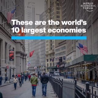 Together these 10 countries account for two-thirds of global GDP. Learn more about the key trends in the economic environment from the World Economic Forum’s Chief Economists Outlook: https://ow.ly/Ll0R50Rgm4n | World Economic Forum