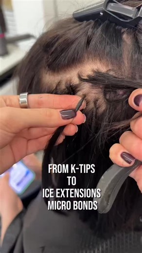 Human Hair Extensions NYC on Instagram: "Bob fullness, not length. We removed oversized K‑tips safely and rebuilt only the weak side with tiny Ice Extensions micro bonds. Cold‑glue capsule method, custom color blend, fine‑hair and sensitive‑scalp friendly. Clean brush from root to ends, seamless in daylight—her bob looks full again. Follow for more short‑hair fixes. Consultations at invisiblecoldextensions.com #invisiblecoldextensions #IceExtensions #ShortHairExtensions #BobCorrection #KTipsRemo