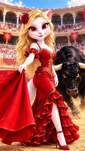 my talking Angela Bullfight cosplay | #mytalkingangela2 #cosplay #viral #shorts #fyp #cute #my #baby