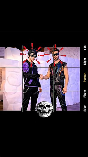 RAIVYOM MEET DJ ALOK 🔥 FREE FIRE EPIC MOMENT #freefire #bonex4ff #shorts #wtfn