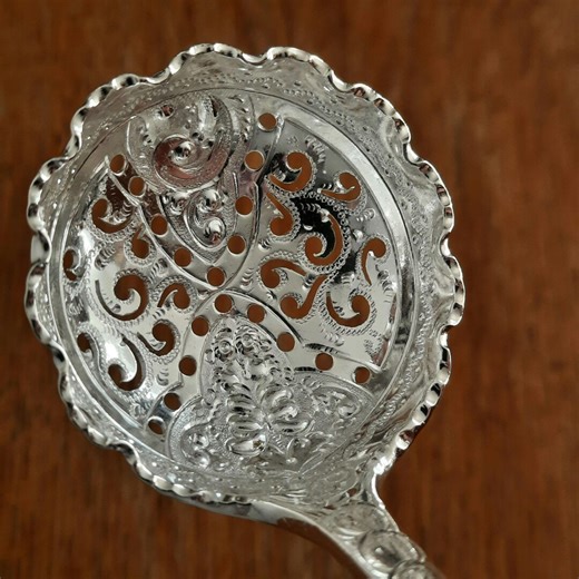 Wonderfully Ornate Silver Plated Sifter Spoon, Re Silvered Victorian Flatware Spoon, Sugar Sprinkling Spoon, Antique Fruit Sifter Spoon - Etsy Australia