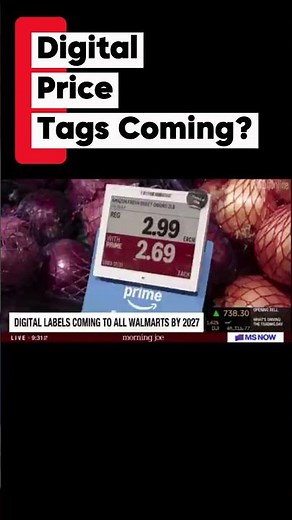 Walmart’s NEW Digital Price Tags | Prices Changing in Real Time?! #costofliving #shorts #short