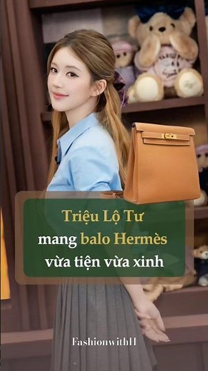 Trieu Lo Tu carries Hermès Kelly Ado backpack when traveling to Korea #fashion
