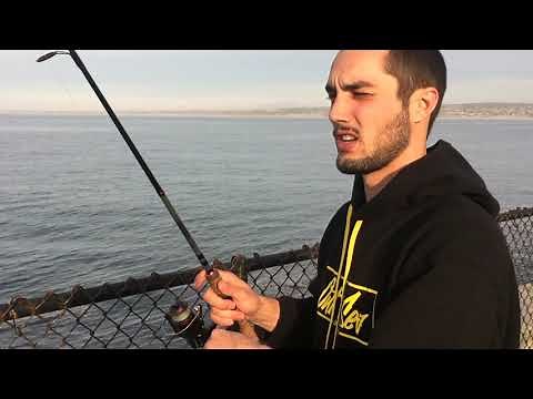 Fishing Breakwater Coast Guard Pier, Monterey CA