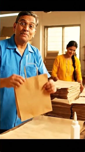 टेबल पर शुरू करें Paper Bag Making — आसान और Eco-Friendly बिज़नेस आइडिया