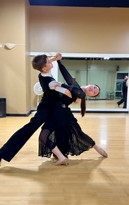 Our daily practice…. I don’t have an answer for your question #reaganto #ballroomdance #ballroomdancers #ballroomdancing #latindance#dancecouple | Reagan To