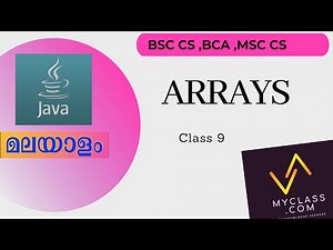 JAVA CLASS 9-Arrays in Java(മലയാളത്തിൽ)