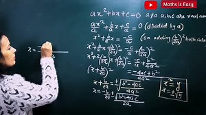 4.6K views · 583 reactions | Quadratic Formulae Introduction & Derivation Maths is easy | Maths is easy | Facebook