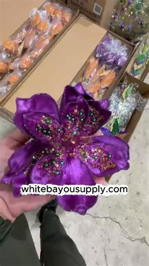 🎭 Mardi Gras is HERE at White Bayou Wreaths & Supply! 💜💚💛 New ribbon, signs, florals & more to help you create the perfect Mardi Gras wreath. Laissez les bons temps rouler! ✨ 🛒 Shop: whitebayousupply.com 🕘 Open Monday–Friday | 9am–4pm 📍 308 Zachary Dr., Scott, LA 70583 #MardiGrasDecor #WhiteBayouWreaths #BayouCrew #WreathMakers #MardiGrasVibes | White Bayou Wreaths & Supply