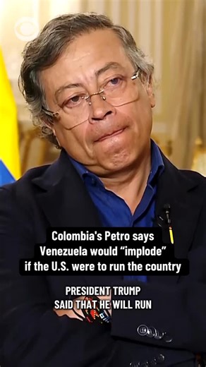CBS News on Instagram: "Colombian President Gustavo Petro says that Venezuelan society would “implode” if the United States were to “run Venezuela for years,” responding directly to comments made by President Trump. Petro made the remarks during an interview following his first ever phone call with President Trump, as he addressed growing concerns over prolonged u.s. control in Venezuela amid heightened regional tensions. Head to the link in our bio for the full interview."