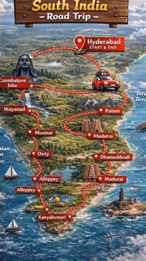 South Indian trip you should watch out for.. 💥❤️‍🔥 | Road Trip