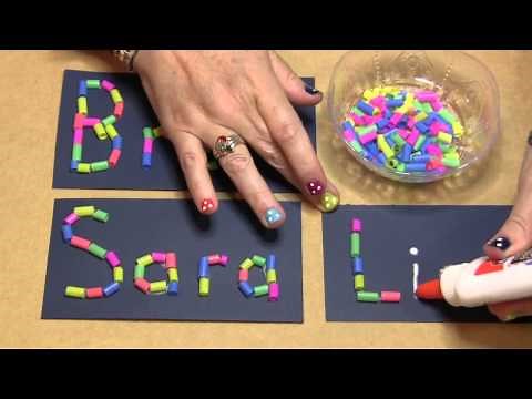 Straw Name Collage