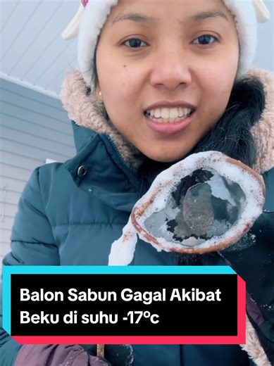 Balon Sabun Gagal Di Suhu Dingin -17°C