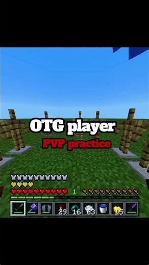 otg player pvp practice 🥶 #minecraft #shorts