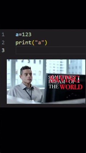 print("a")💀 ll #print#programming#program#language #shorts