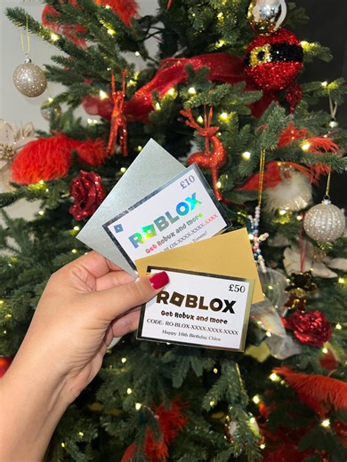 ROBLOX Gift Card Voucher Printed With Any Name and Value | Shiny Foil Colours | Personalised Gaming Gift - Etsy