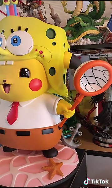 Pikachu and SpongBob#pikachu #spongbob #garagekits #unboxing