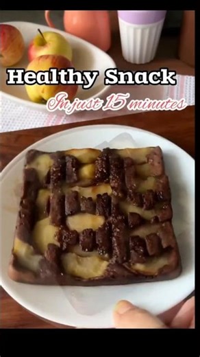 🍎🍫 Apple Chocolate Pie in Just 15 Minutes! apple goodness#shots #food #easyrecipes