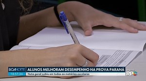 Alunos melhoram desempenho na Prova Paraná