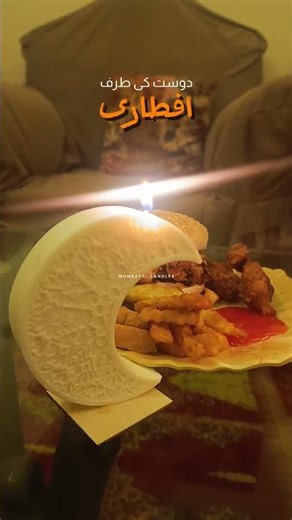 Crescent Candle for Ramadan & Eid | Islamic Home Decor ✨