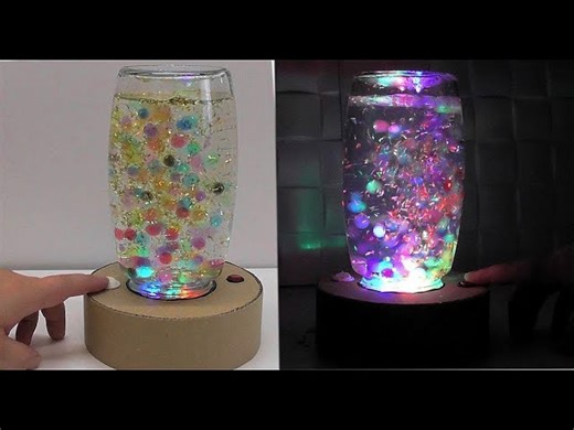 How to Make a Vibrant Orbeez Lamp with Cardboard