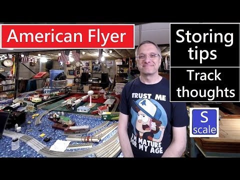 Storing American Flyer trains and my thoughts on snap track brands