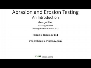 An Introduction to Abrasion and Erosion Testing