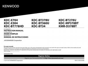 KENWOOD KDC-X304 (01) PDF MANUAL