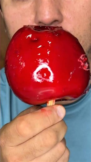 🍎 Red Apple Candy Crunch! 🍬 | Satisfying ASMR #asmr #mukbang