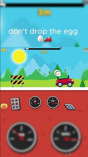 Eggy Car — Don’t Drop the Egg! 🥚🚗 #shorts