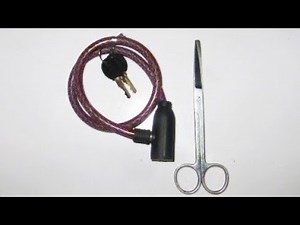 how to open a cycle lock without key door bolt with Caesar