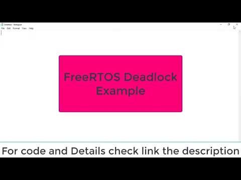 FreeRTOS Mutex Deadlock Scenario Example