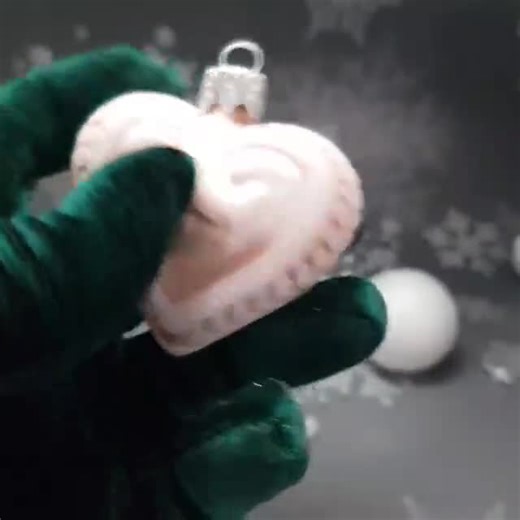 Christmas Glass Ornament: the Swirl Heart - Etsy