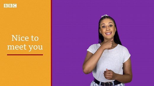 Some British Sign Language signs to help you start a conversation