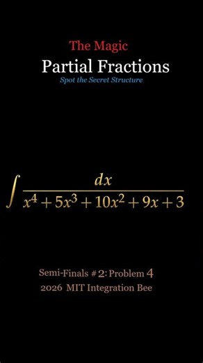 MIT's Monster Rational Integral: The Partial-Fractions Trick Hidden Behind.