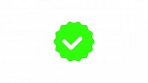 Green Verified Check Mark Badge | Premium Stock Video Footage