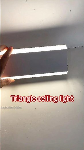 Triangle ceiling light. Who want to see all the style and size?#lamp #light #baseboards #lighting