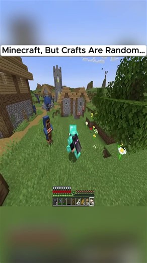 Minecraft, But Crafts Are Random…#vairalvideo | minecraft