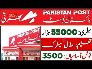 Pakistan Post Office Jobs 2025 | Full Details, Eligibility & Application Process