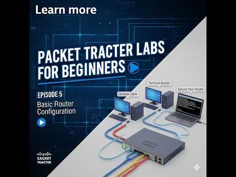 Basic Router Configuration part 1 | Cisco Packet Tracer Tutorial