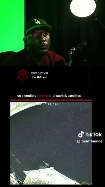 Is this an incredible timelapse of Starlink satellites? 🛰️👀 #Starlink #Satellites #Timelapse #SpaceMystery #SkyWatch